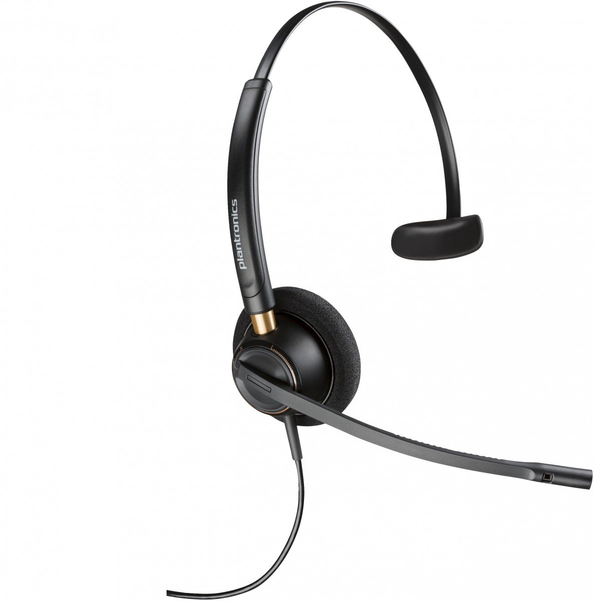 HP Poly EncorePro 510D with Quick Disconnect Monoaural Digital Headset TAA Avec fil Arceau Appels/Musique Noir