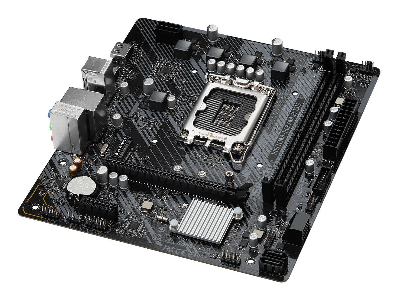 ASRock 90-MXBML0-A0UAYZ Carte mere H610M Micro ATX avec support DDR5 et M.2