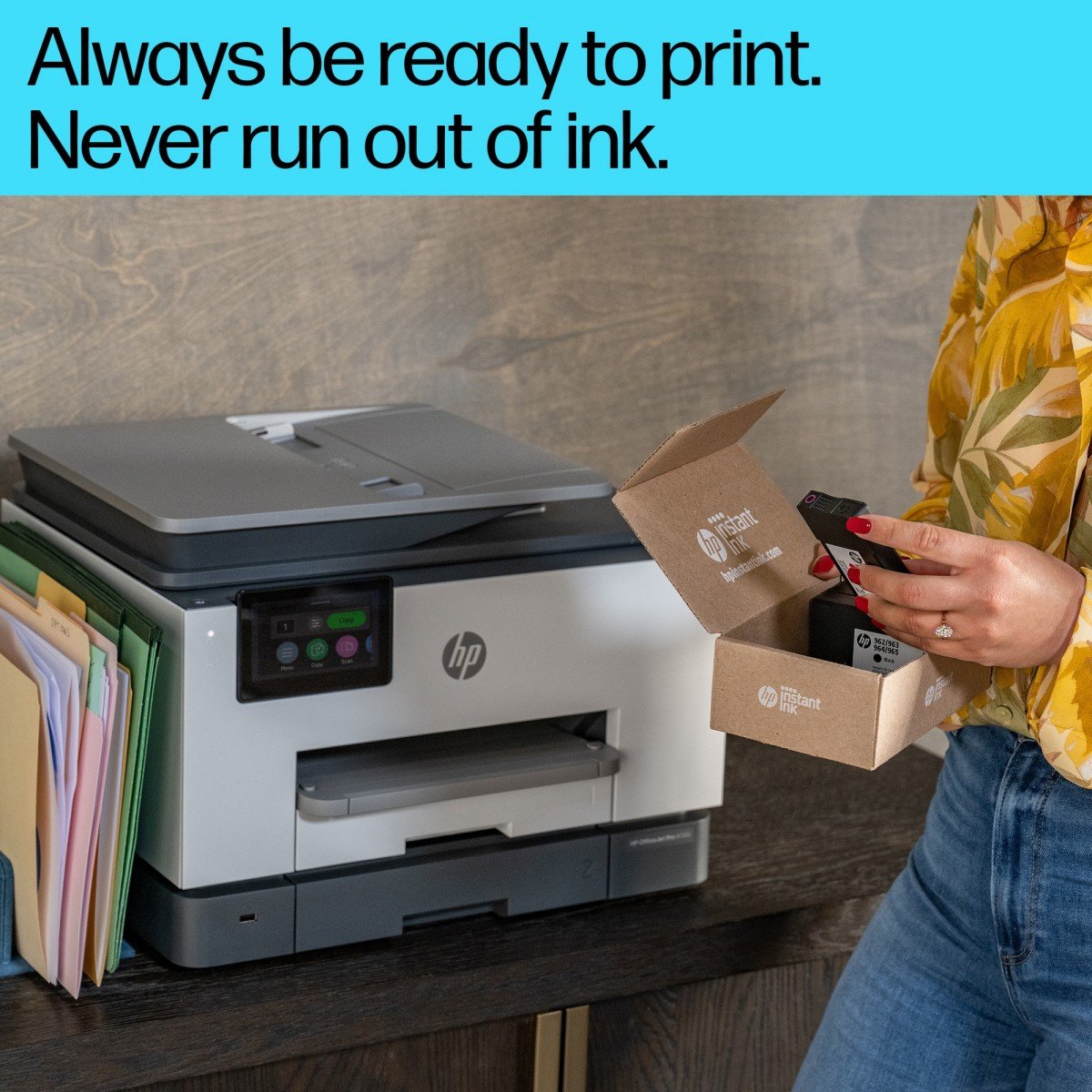 HP Officejet Pro 9132e All-in-One MFP colour inkjet A4 23ppm Copy 25ppm Print 500sheets USB Wi-Fi Bluetooth LAN