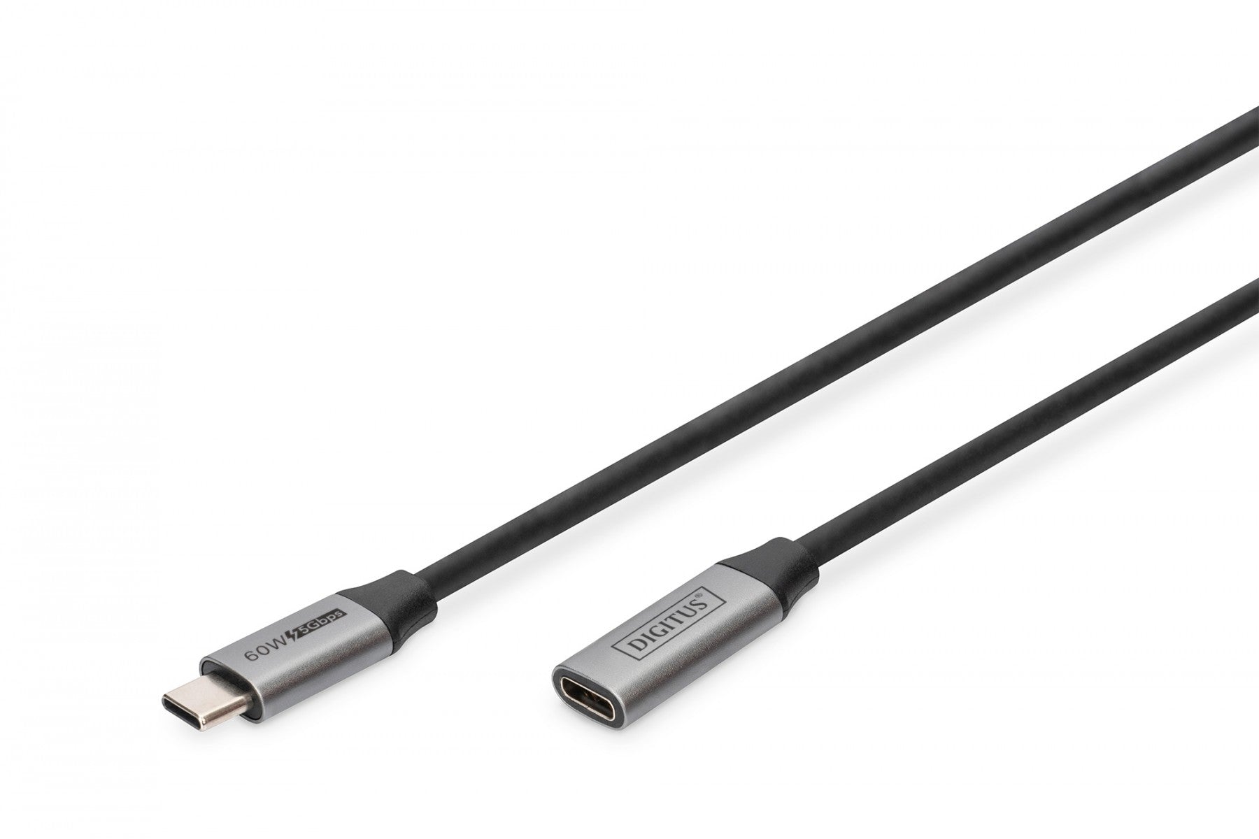 Digitus DB-300230-010-S câble USB USB 3.2 Gen 1 (3.1 Gen 1) USB C 5 Gbit/s 60 W Noir