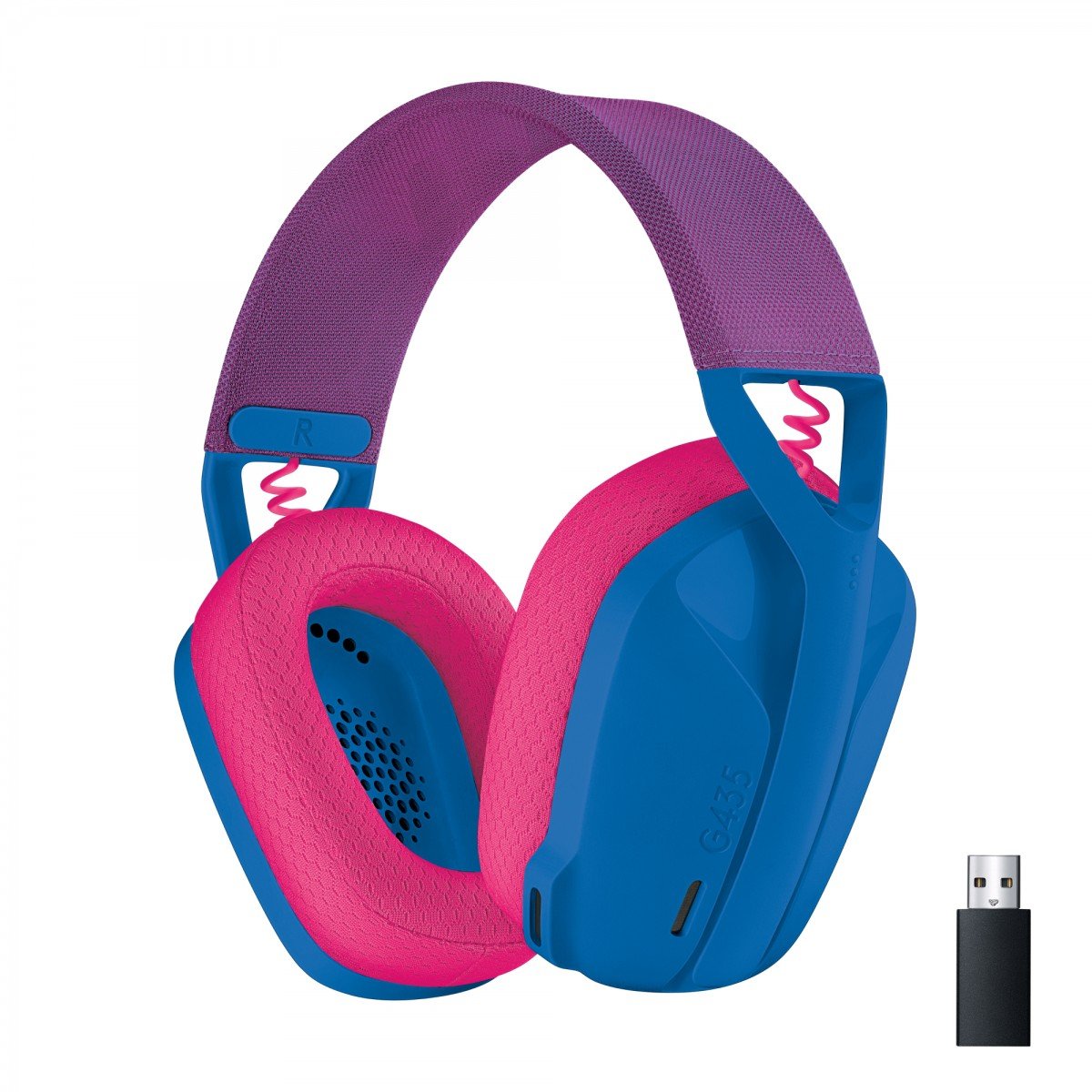 LOGITECH Lightspeed G435 Headset full size Bluetooth / 2.4 GHz radio frequency wireless blue Discord Certified