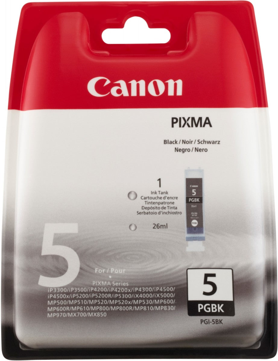 Canon PGI-5BK cartouche d'encre 1 piece(s) Original Rendement standard Noir