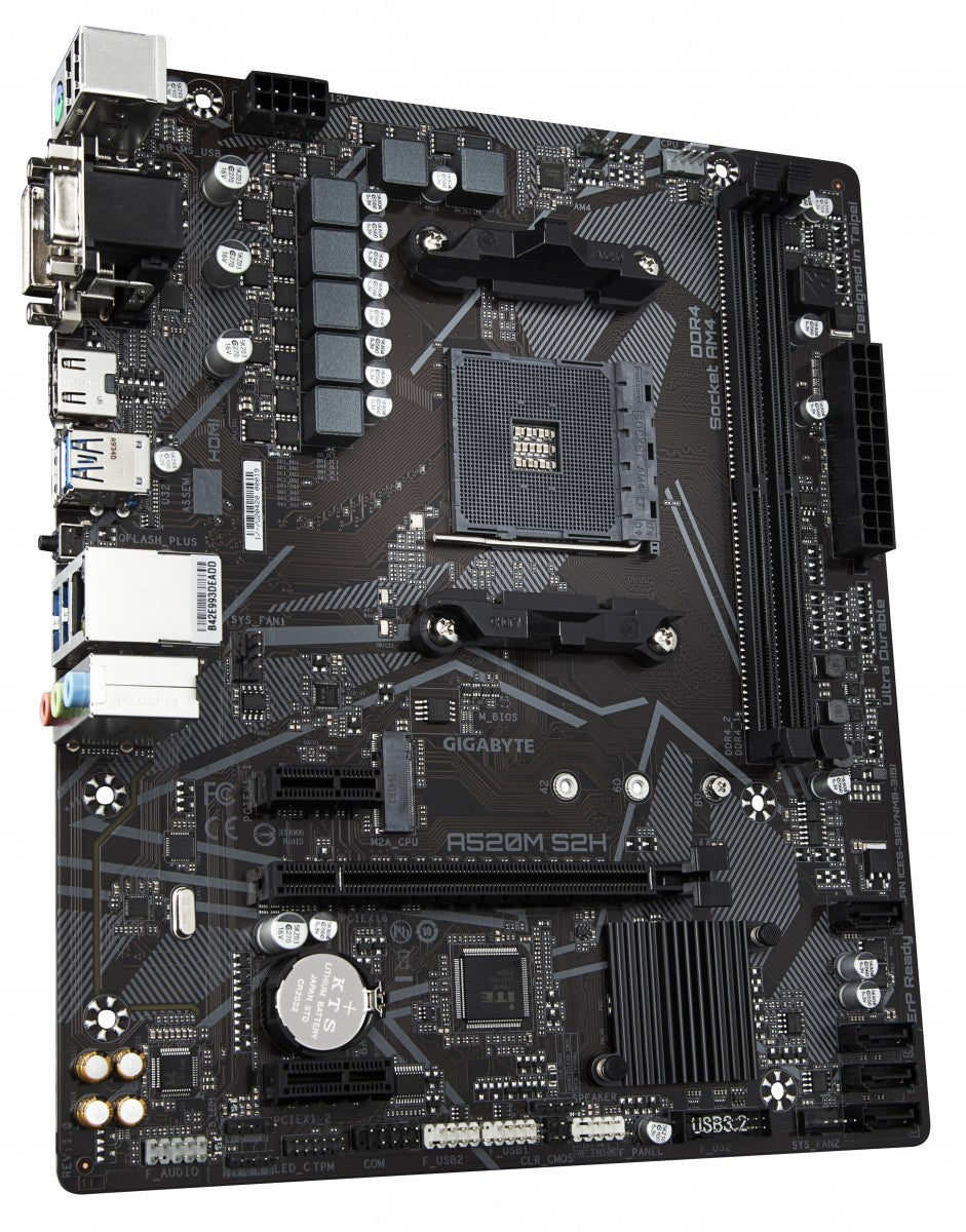 GIGABYTE A520M S2H carte mere AMD A520 Emplacement AM4 micro ATX