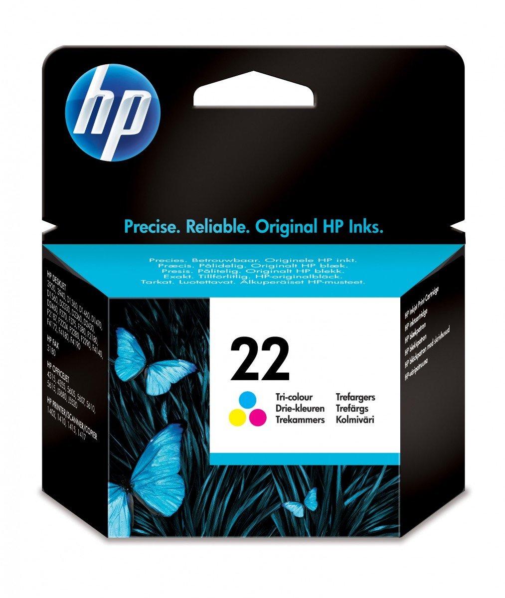 HP NO22 CARTOUCHE JET D ENDRE 3 COULEURS (5ML)