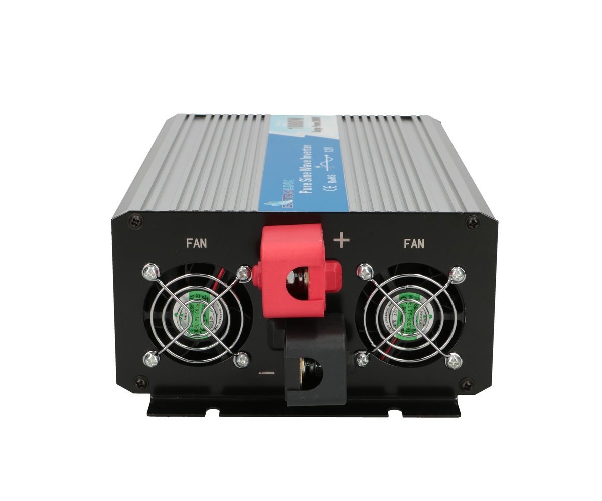 Extralink VOLTAGE CONVERTER 12V - 230V, 1000W, PURE SINUS OPIP-1000W adaptateur de puissance & onduleur Auto Aluminium