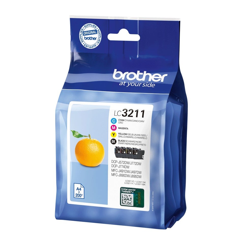 BROTHER LC3211VAL Pack of 4 cartridges black cyan magenta yellow