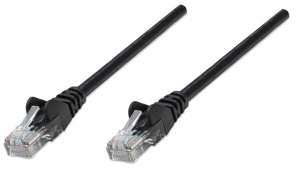 Intellinet 2m Cat5e câble de réseau Noir U/UTP (UTP)