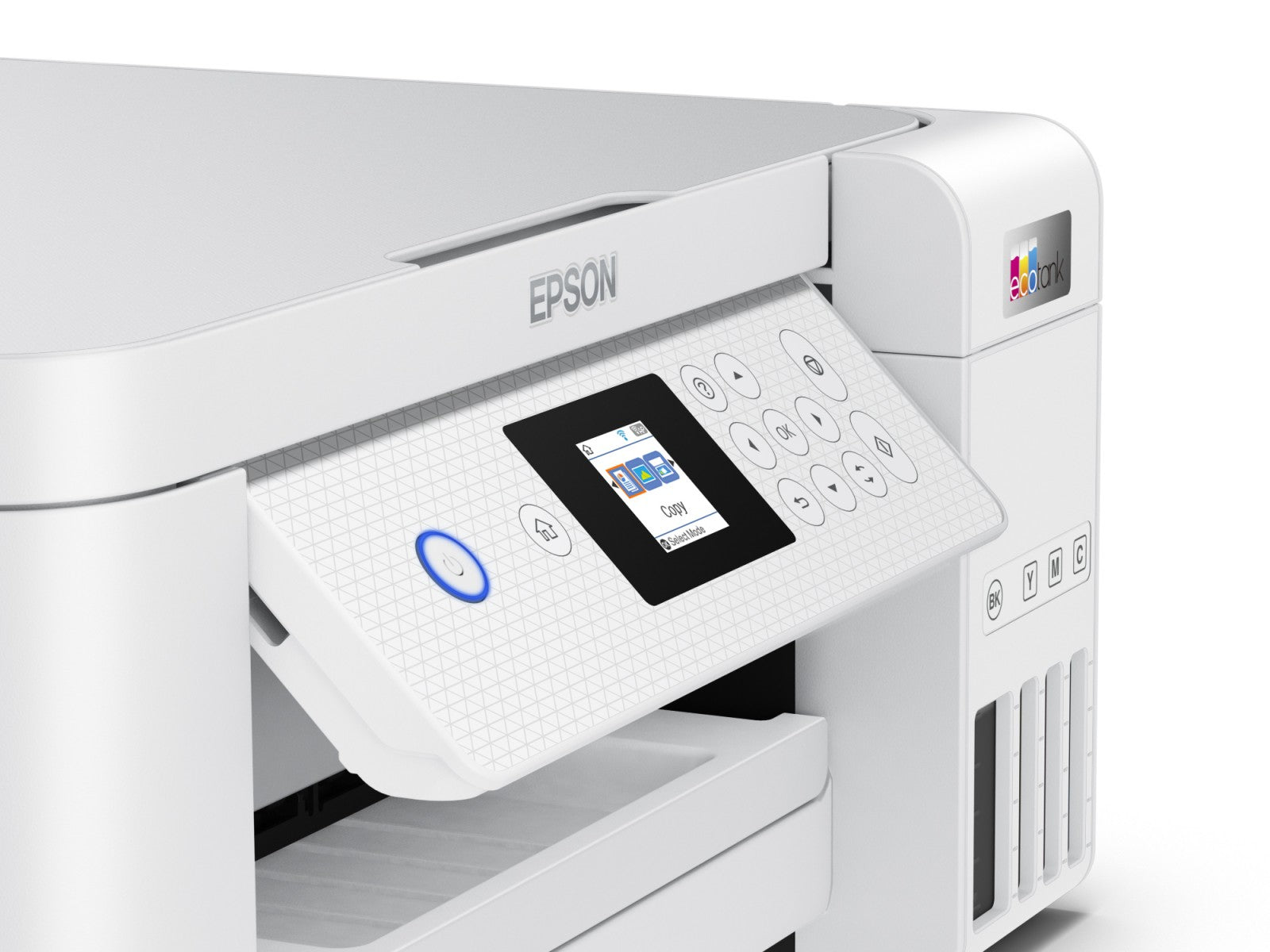 EPSON EcoTank ET-2856 MFP colour ink-jet refillable A4 10.5ppm print 100 sheets USB Wi-Fi white