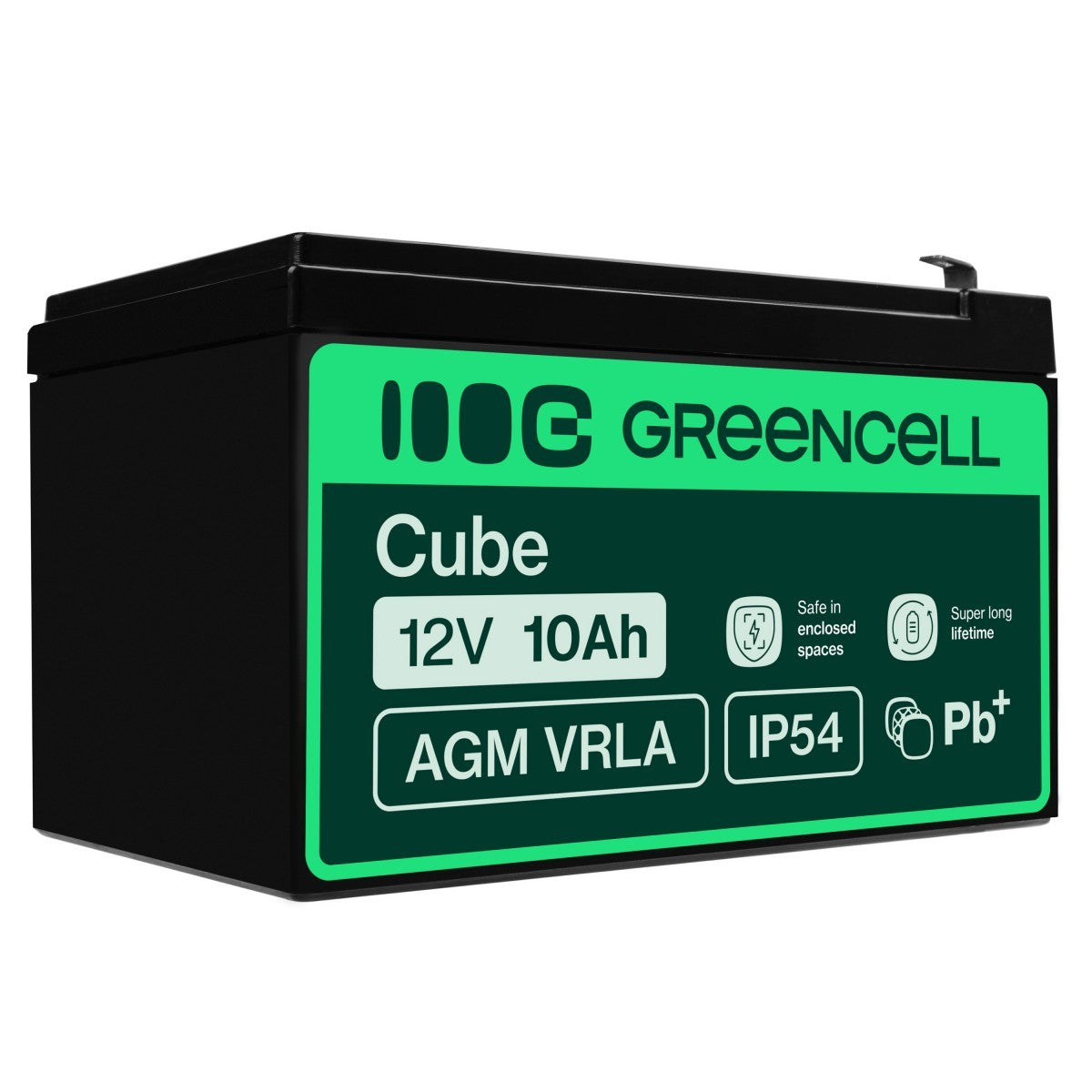 Green Cell AGM Battery 12V 10Ah - Battery - Mini (AAAA)