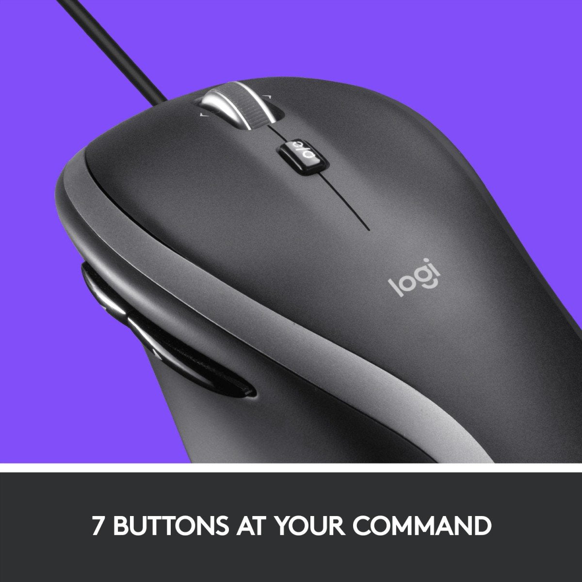 LOGITECH M500s Advanced Corded Mouse Mouse optical 7 buttons wired USB