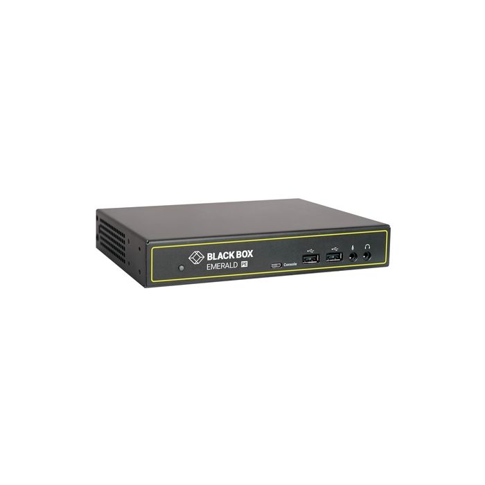 Black Box KVM-over-IP Transmitter - Dual-Monitor, (2) DVI-D, USB 2.0, Audio, Dual Network Ports RJ45 and SFP