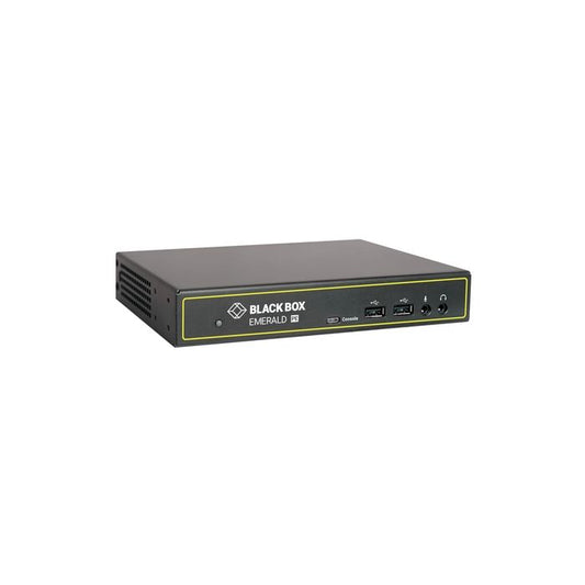 Black Box KVM-over-IP Transmitter - Dual-Monitor, (2) DVI-D, USB 2.0, Audio, Dual Network Ports RJ45 and SFP