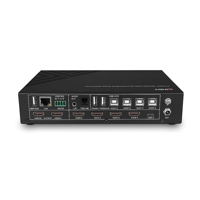 LINDY 5 Port HDMI 4K60 Seamless Multiview KVM Switch