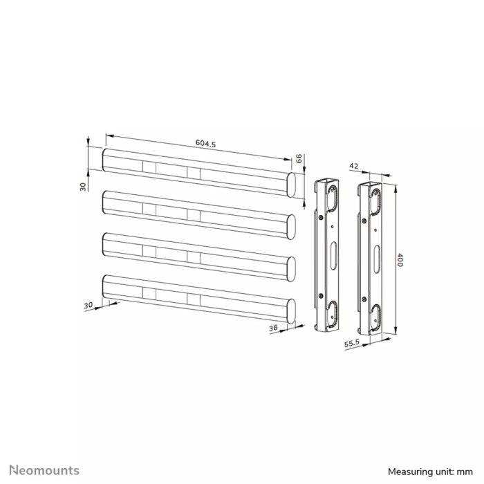 Neomounts MOVE Lift XL VESA extension ki
