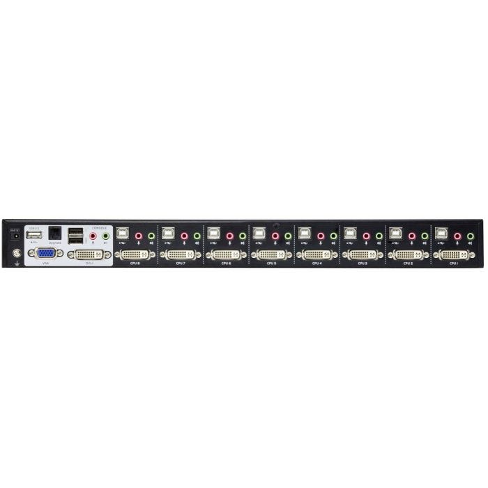 ATEN Commutateur KVM Dual Link/audio DVI USB 8 ports