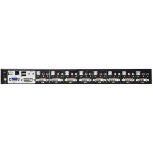 ATEN Commutateur KVM Dual Link/audio DVI USB 8 ports