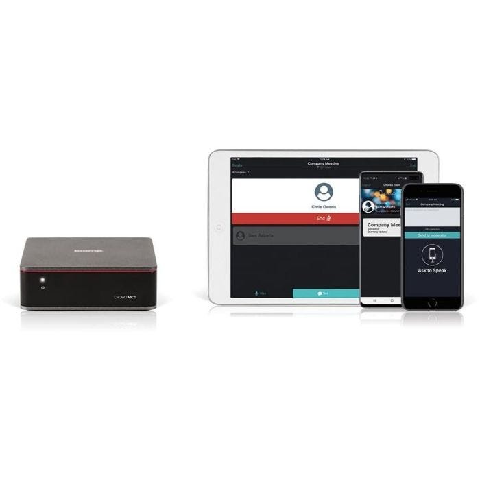 Biamp AV interface and host device for Crowd Mics