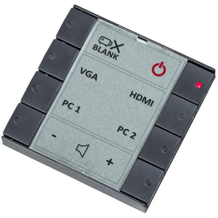 Biamp 8button control pad with Ethernet EU Black