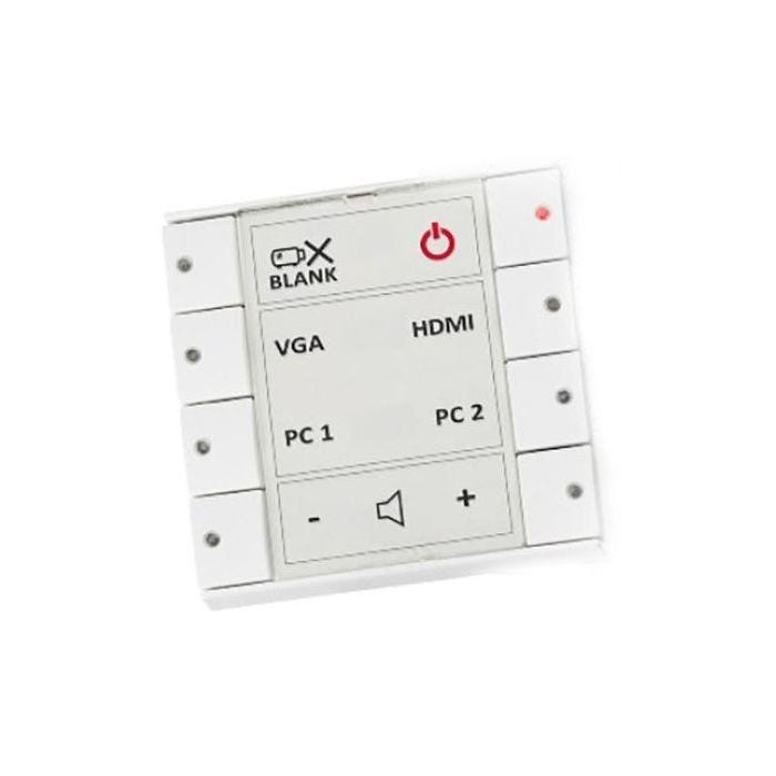 Biamp 8button control pad with Ethernet EU White