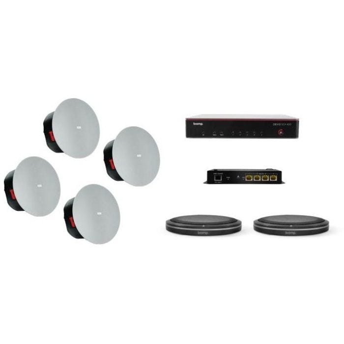 Biamp Bundle SCX400, TTM-XBK,TTM-XEXBK,AMP-450BP Pro Audio Conferance System