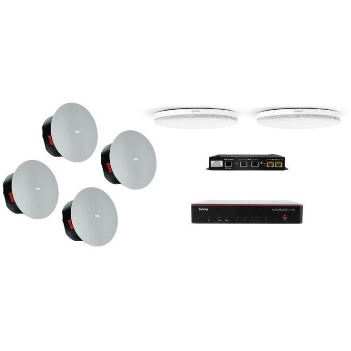 Biamp Bundle TFX400, TCM-XWH,TCM-XEXWH,2*C-IC6 Pro Audio Conferance System
