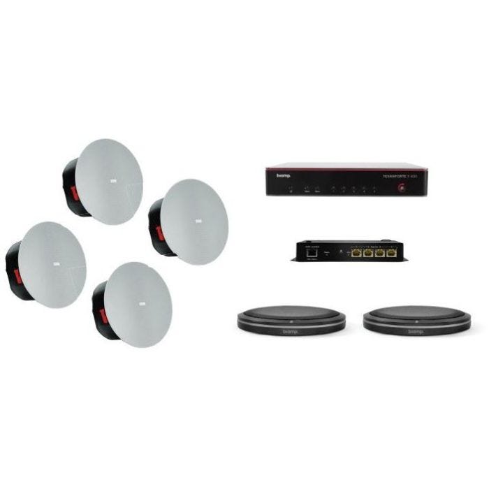 Biamp Bundle TFX400, TTM-XWH,TTM-XEXWH,2*C-IC6 Pro Audio Conferance System