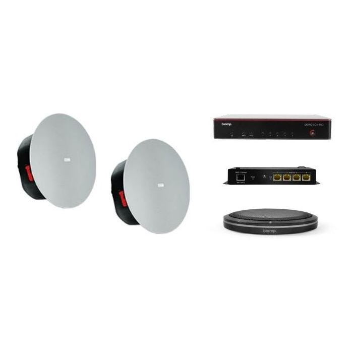 Biamp Bundle SCX400, TTM-XBK,AMP-450BP, 2*C-IC6WH Pro Audio Conferance System