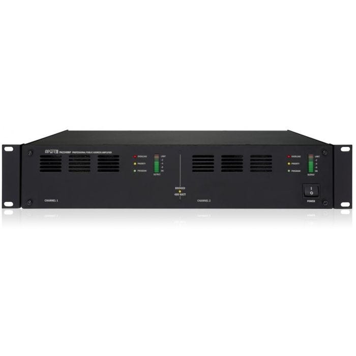 Biamp 2 Channel Bridgeable Constant Voltage Power Amplifier
 (2x 240W/100V)