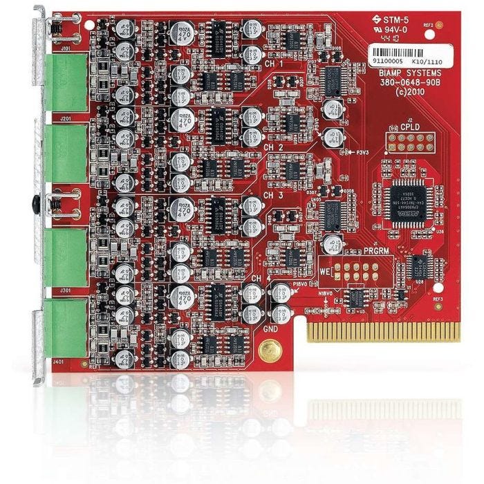 Biamp Card Kit of 4 Microphone/Line Inputs