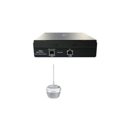 Biamp Parlé TCM-1 Blanc - Microphone Beamtracking pour DSP Tesira AVB / Devio SCX