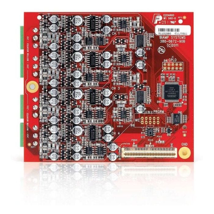 Biamp Tesira EIC-4 Carte 4 entrées analogiques pour Tesira EX-MOD