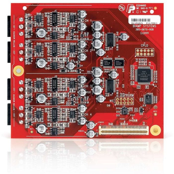Biamp Tesira EX-MOD 4 Channel Mic/Line Output Card Kit