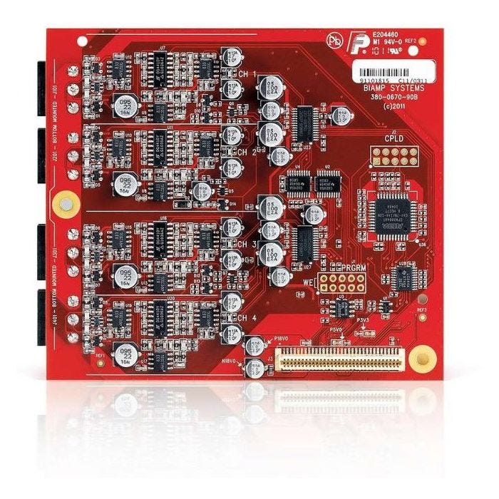Biamp Tesira EX-MOD 4 Channel Mic/Line Output Card