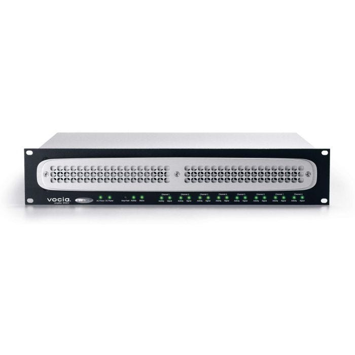 Biamp Vocia 150W x 8 Channel 2 RU Rack-Mountable Digital Networked Amplifier (Mains and Dual 48V DC)