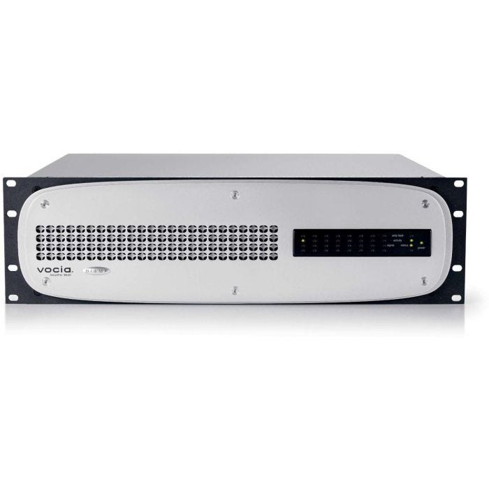Biamp Vocia - EN54-16 certified, Multi-channel amplifier with up to 8-channels of modular amplification.