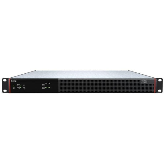 Biamp Voltera D 2400.4 Amplificateur DSP 4ch 2400W total, avec presets pour enceintes Biamp, Dante et AVB