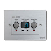 Biamp Digital wall control panel for use with ZONE4 for music volume adjustment, MIC volume adjustment and source selection