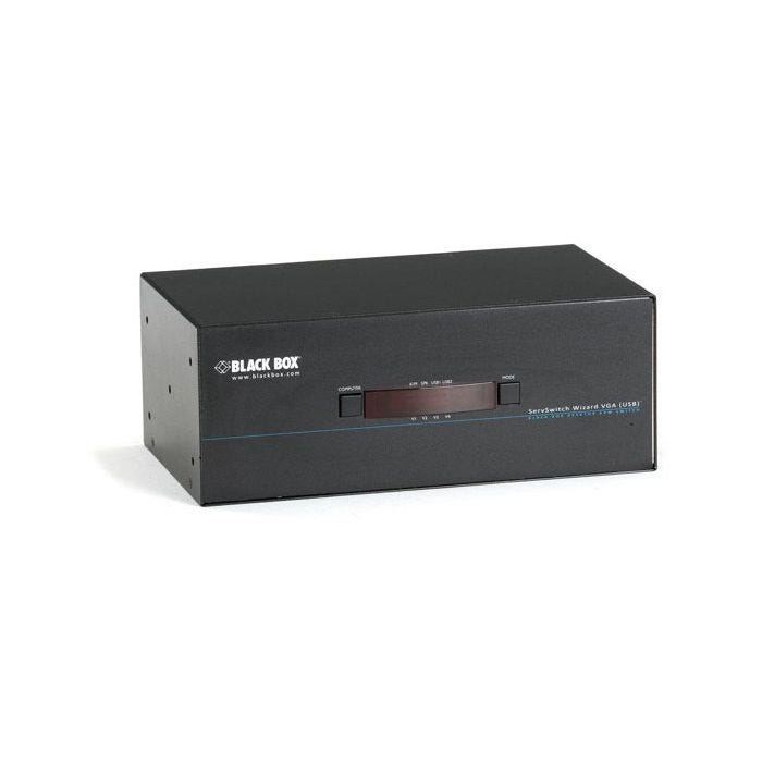 Black Box ServSwitch Wizard KVM Commutateur (VGA multi-têtes, USB True, audio)