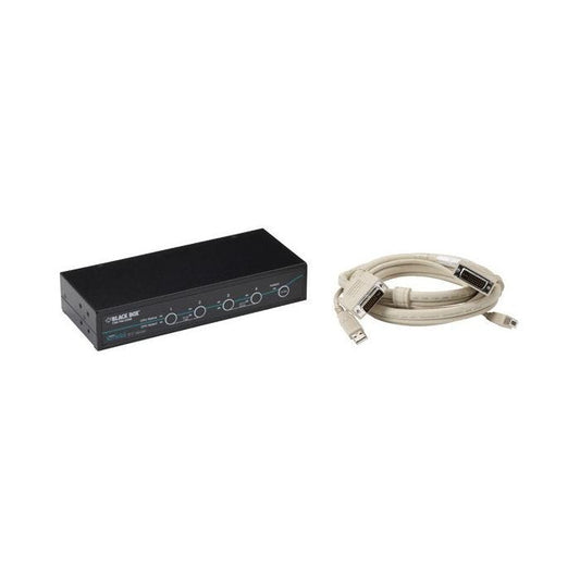 Black Box ServSwitch Commutateur KVM USB DVI (Version USB 2.0 transparente)