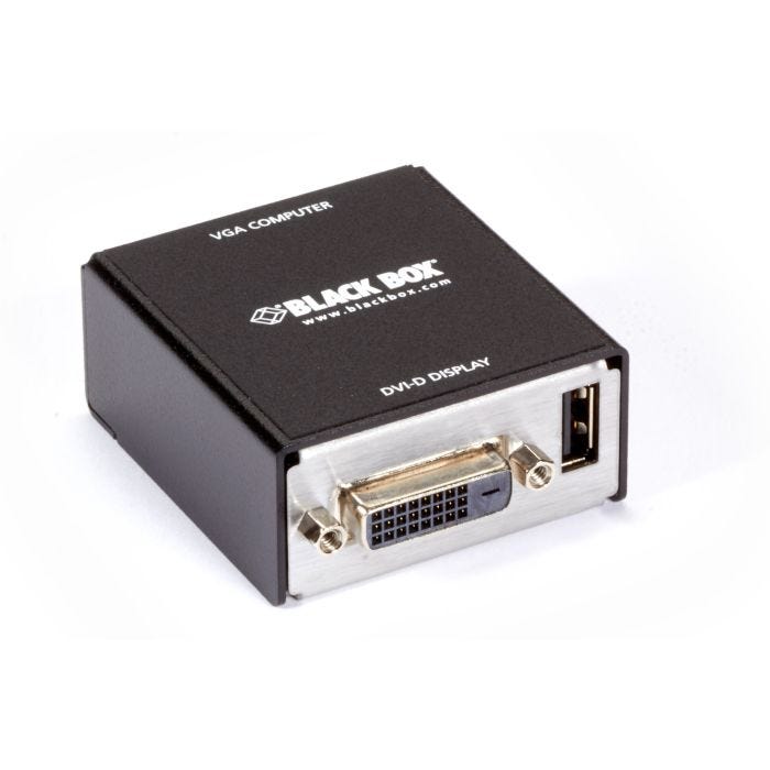 Black Box VGA TO DVI-D VIDEO CONVERTER (USB POWERED) FOR KVM Convertisseur vidéo actif 1920 x 1200 pixels