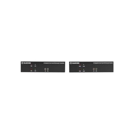 Black Box KVM Extender Over CATx 4K Dual-Head DisplayPort USB 2.0 Émetteur et Récepteur