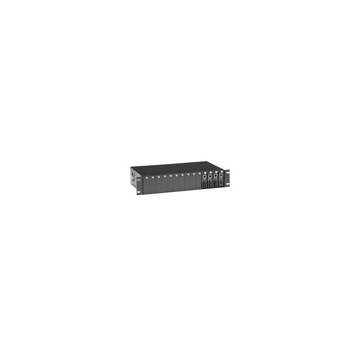 Black Box LHGC-RACK Convertisseur de Support Réseau (100BASE-FX, Noir)