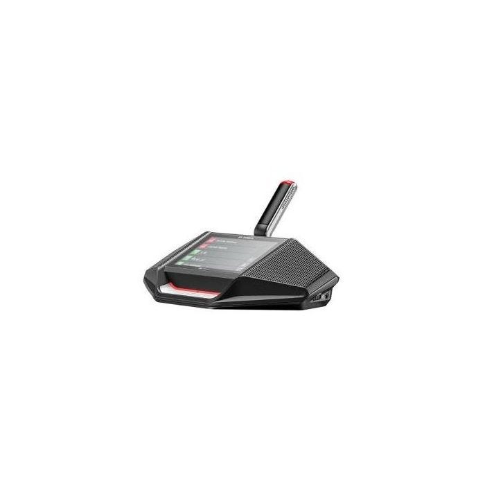 Bosch DICENTIS DCNM-DE Poste de conférence avec écran tactive pour vote et sélection de langue, pour système Dicentis, sans micro