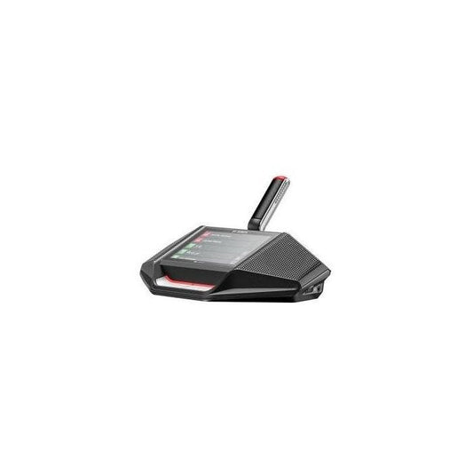 Bosch DICENTIS DCNM-DE Poste de conférence avec écran tactive pour vote et sélection de langue, pour système Dicentis, sans micro