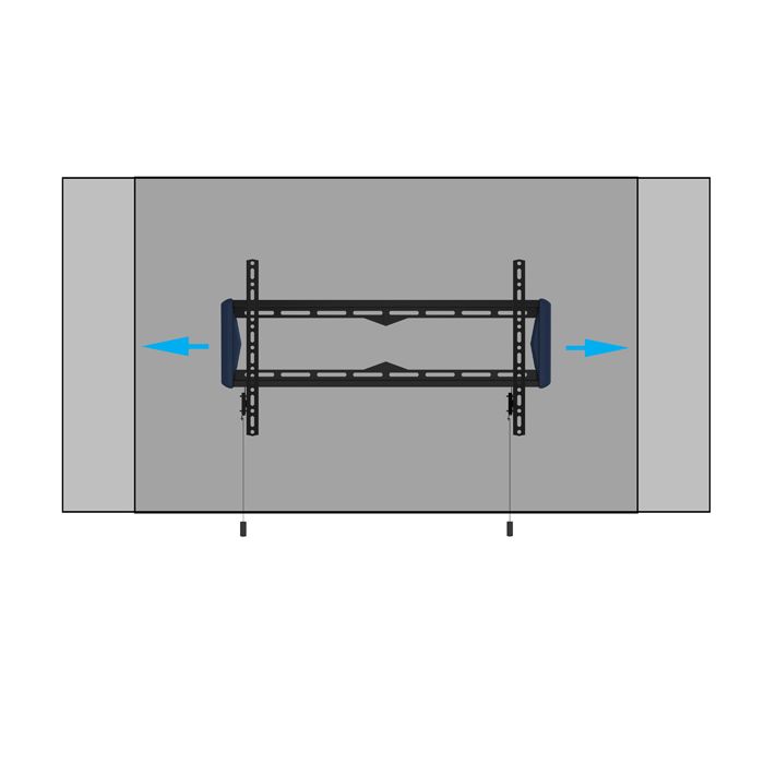 B-Tech BT5442 – Support mural pour écrans jusqu’à 80"