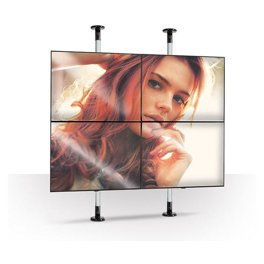 B-Tech SYSTEM 2 BT7822/W Montage plafond / sol très résistant, blanc