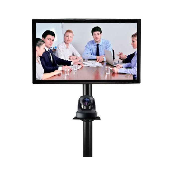 B-Tech BT7863/B Étagère de caméra de visioconférence, Noir,