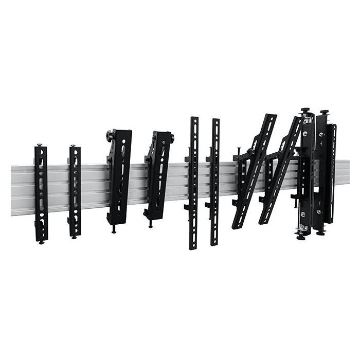 B-Tech SYSTEM X Horizontal Mount Bar 1m Silver