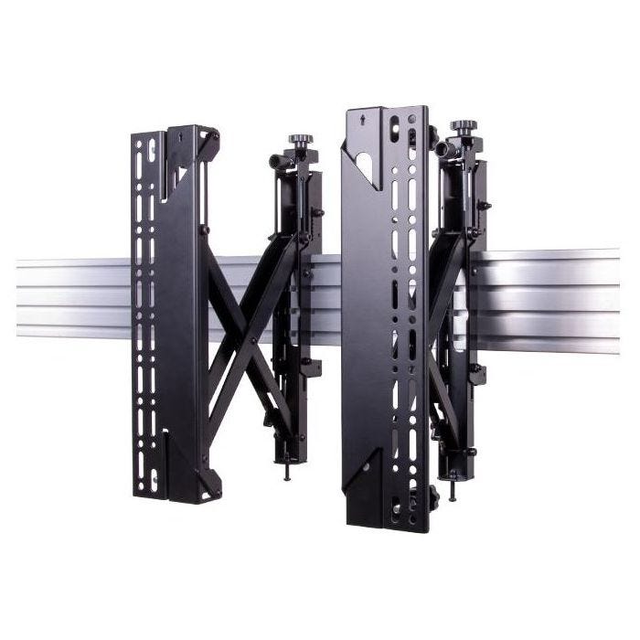 B-Tech BT8390-VESA400MAP/BV2 SYSTEM X DNU Mount Rail Pop Out Arms Black