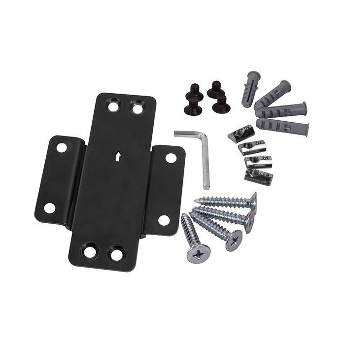 B-Tech SYSTEM X BT8390-WFK2/B Support de montage sur rail pour BT8390 - 19 mm du mur